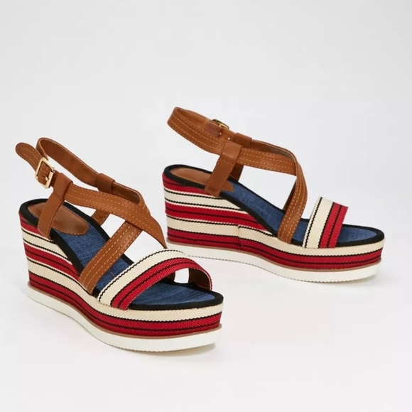 Aaulanka Shoes - NWOT Nautical wedges